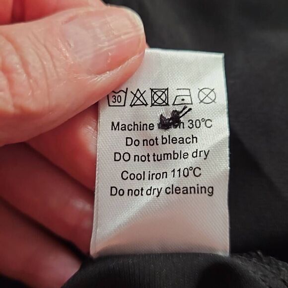 Allegra K Long Sleeve Satin Blouse Black Small - Picture 6 of 6